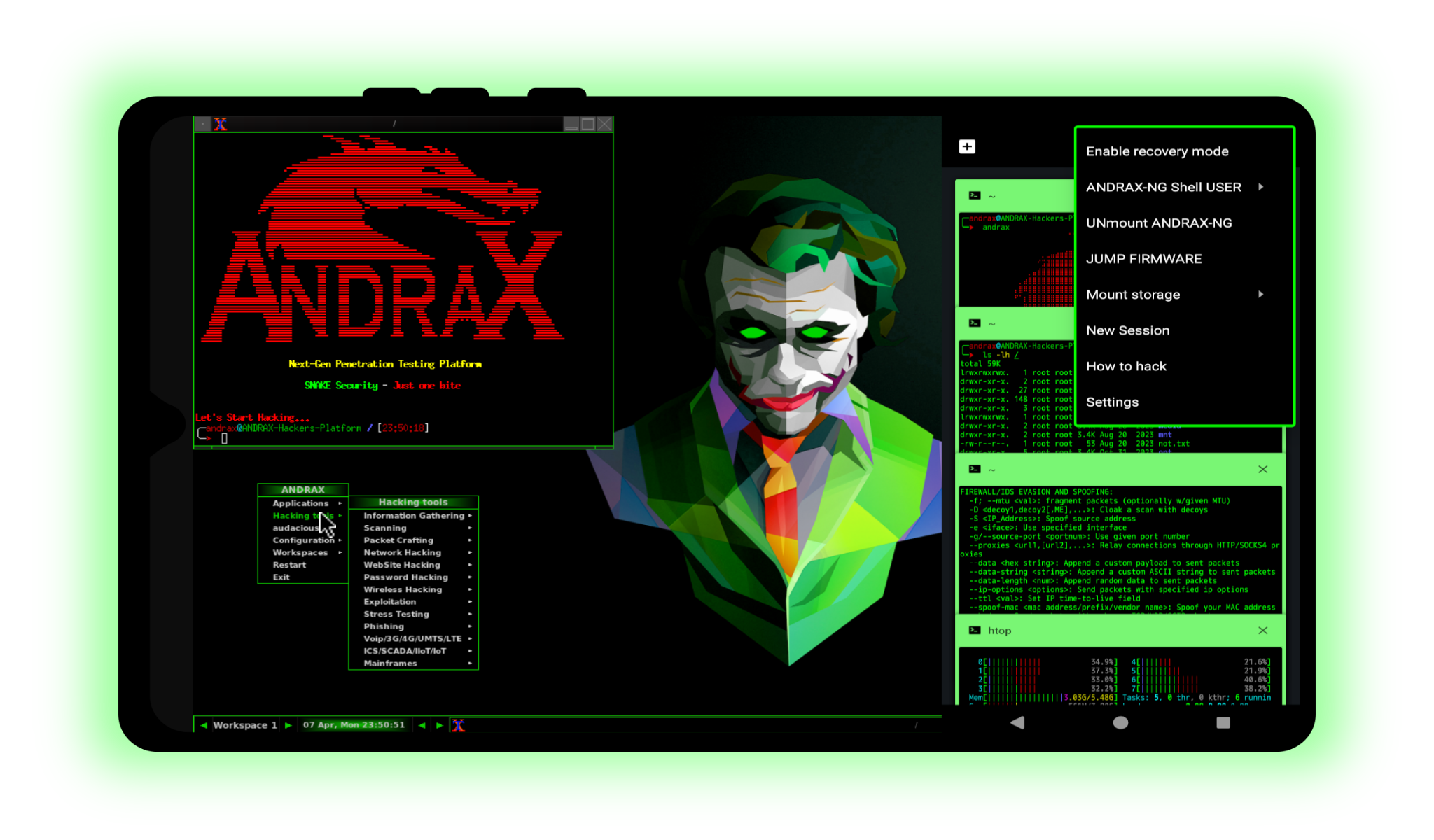 ANDRAX-NG on AARCH64