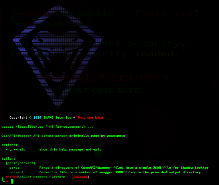 Kitebuilder Main Screen